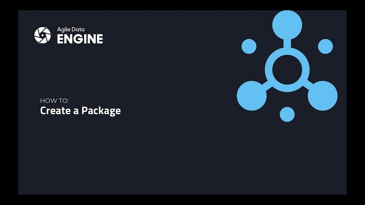 Create a Package with Agile Data Engine