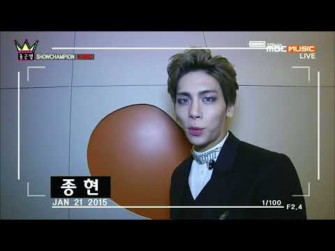 150121 Jonghyun Backstage Cut Comeback @ MBC MUSIC SHOW CHAMPION