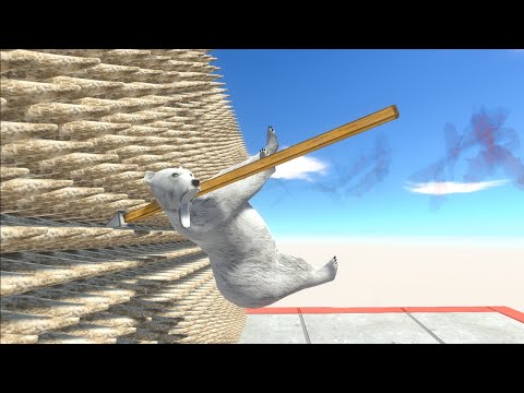 UNITS on WALL SPIKES and BALLISTA TRAP Animal Revolt Battle Simulator