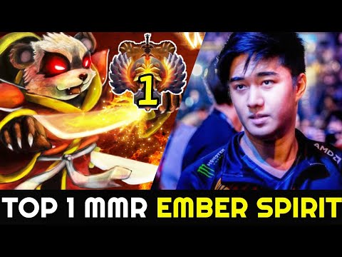 GOD Mode Top 1 MMR - ABED Ember Spirit vs His Signature Hero 7.25 Dota 2