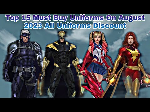 Top 15 Must Buy Uniforms On August 2023 X Force Update All Uniforms Discount - Marvel Future Fight