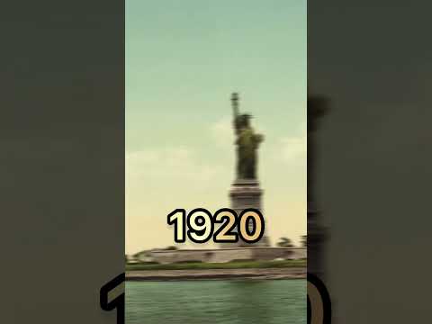 Statue of Liberty Evolution 2023-1870 #shorts #history #evolution #statue #usa #newyork