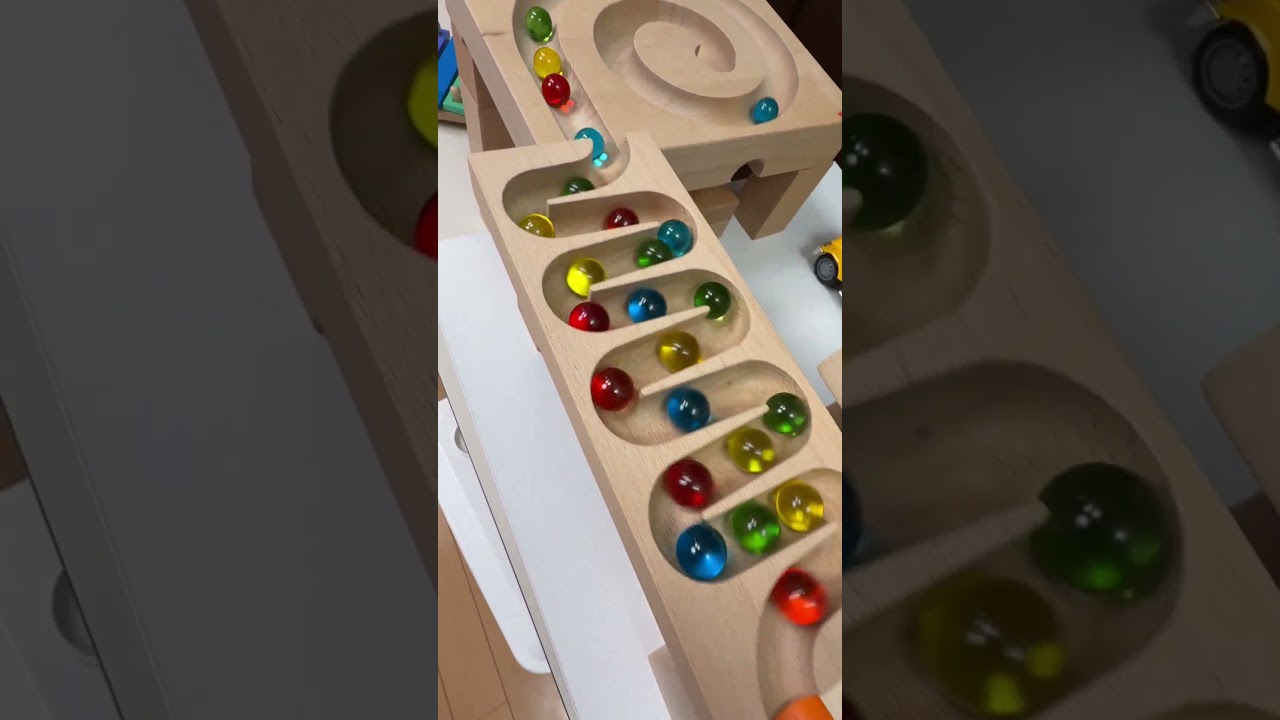 Marble Run 132 マーブルラン Colorful Marbles #ビー玉転がし #marblerace #マーブルラン #marblerun #asmr #haba #小さな大工さん