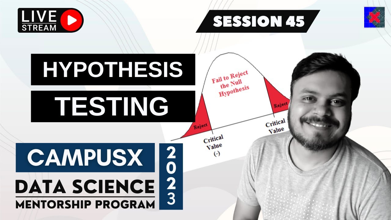 Session 45 - Hypothesis Testing Part 1 | DSMP 2023