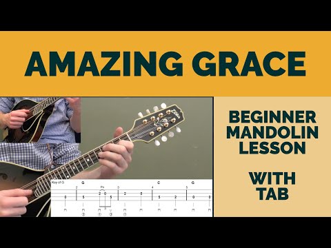 Amazing Grace | Beginner Bluegrass Mandolin Lesson With Tab