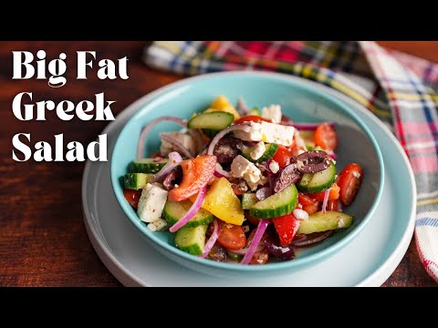My Easy Greek Salad Recipe Mediterranean Diet