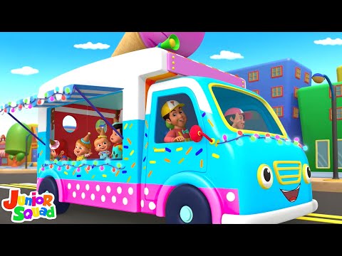 Wheels On The Ice Cream Truck, Yum Yum Yum and Vehicles Songs for Kids