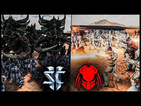 Can StarCraft 2 Units Beat 820.000 Predator Army - Ultimate Epic Battle Simulator 2