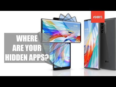 How to Hide and  Unhide apps on the LG Wing #shorts