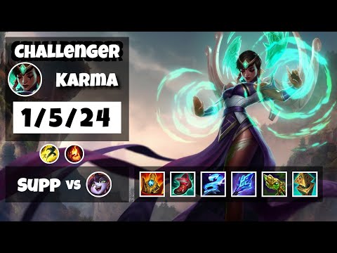 Karma Challenger Gameplay S11 Replay 11.12 Support (1/5/24) - EU