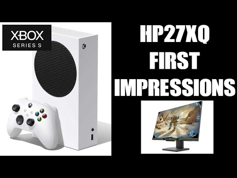 HP27xq 27" 1440p Quad HD (QHD) 144hz Xbox Series S Gaming Monitor First Impressions Review