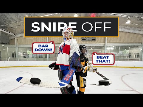 Snipe Off | KVG vs. An 8 Year Old Hockey Prodigy 🏒🎯