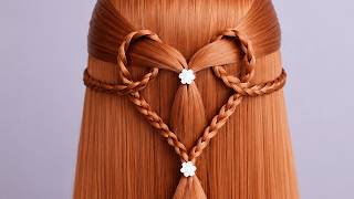 TOP 2 Easy And Beautiful Beautiful Hairstyles For Long Hair | Braided Hairstyles For Party & Wedding