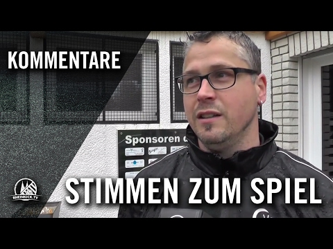 R. Fielen (SV Westhofen-Ensen) und A. Porsch (Trainer SV Frielingsdorf) - Die Stimmen zum Spiel