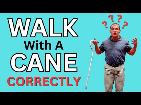 How to Walk with a Cane CORRECTLY for Hip Pain & Knee Pain