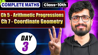 Class 10 Maths - Day 3 || Arithmetic progressions & Coordinate Geometry || Ritik Sir
