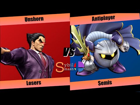 Sybil Smash #2 Losers Semis - Unshorn (Kazuya) Vs. Antiplayer (Meta Knight) SSBU Tournament