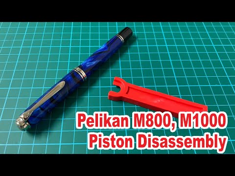 Pelikan M800, M1000 Fountain Pen Full Piston Disassembly