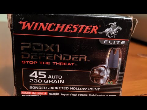 Winchester 230Grain FMJ 45ACP Ammo Review SHTF