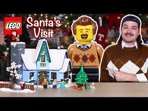 SANTA'S COMING! LEGO Santa's Visit 10293 Review! Winter Village Collection for Christmas 2021!