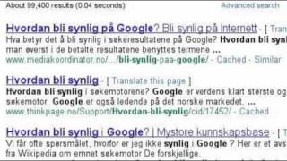 preview picture of video 'Hvordan bli synlig på Google'