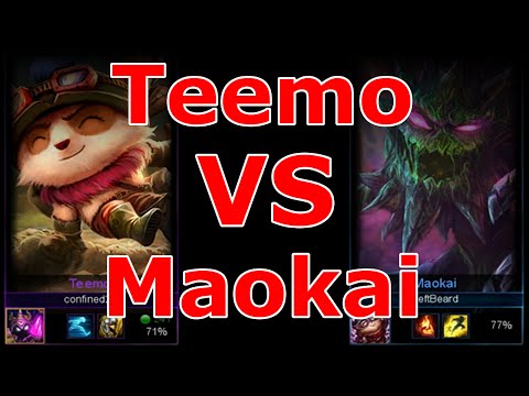 League of Legends - Teemo vs Maokai (1V1)