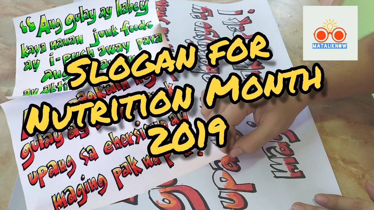 Mataliknow's TV | Slogan Nutrition Month 2019: Kumain ng wasto at maging aktibo... push natin to!