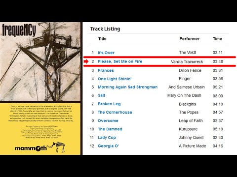 Vanilla Trainwreck - Please, Set Me On Fire - from "frequeNCy" a Mammoth Sampler of NC Sounds (1990)