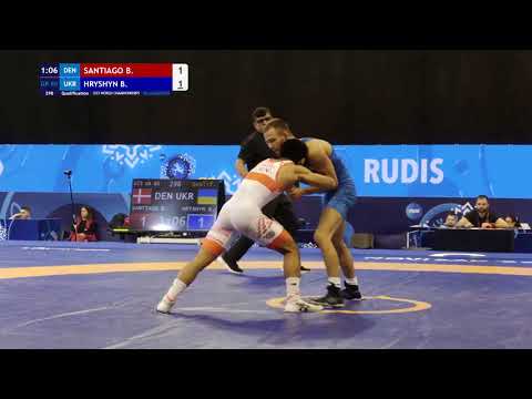 GR 60KG Qualification | Brian Santiago (Den) Vs Bohdan Hrushyn (Ukr) | U23 World Championship 2025