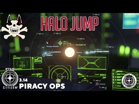 Star Citizen Pirate Gameplay - 3.14 - Halo jump