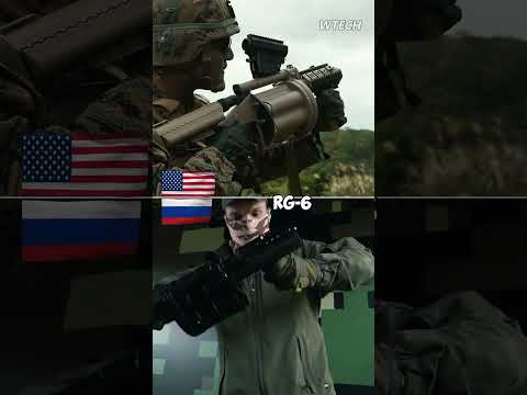 American M32 grenade launcher vs. Russian RG-6, 40mm caliber