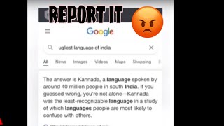Google say kannada is the ugliest language report 