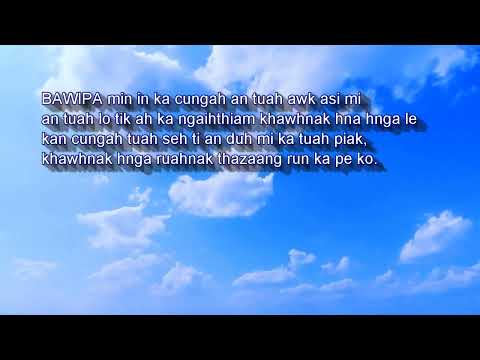 TUAH PIAK TU KA SI TER ( BIL SUNG ) PATHIAN HLA KARAOKE WITH LYRICS
