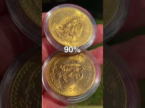 Mexican 50 pesos gold coins