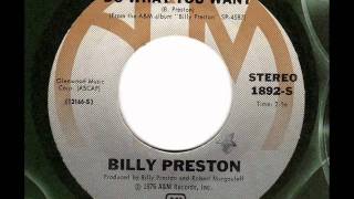 BILLY PRESTON  Do what you want