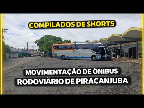 Movimentação de ônibus na Rodoviária de Piracanjuba, GO ( compilado de shorts da semana) 