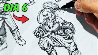 I tried to learn how to draw ANIME in 7 DAYS (First time drawing)