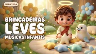 Playlist Gospel Infantil 🎵 Música Cristã Infantil para Brincadeiras Leves | BIBLIATOON