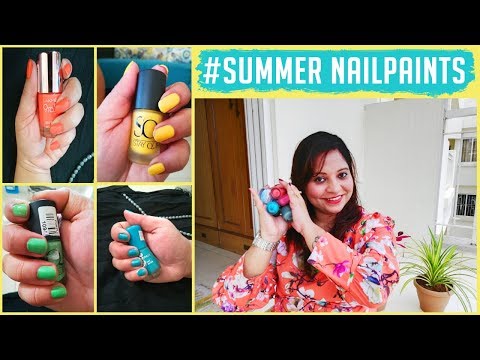 Top 10 Nail Polishes For Summer | My FAV NAILPAINTS for Summer | Nailpaints for Indian Skintone 💅