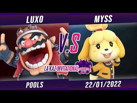 La'Kaz Invitational Pools - Luxo (Wario/Wolf) VS Myss (Isabelle) - Smash Ultimate