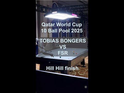 Tobias Bongers vs Francisco Sanchez Ruiz. Qatar World Cup 10 Ball 2025