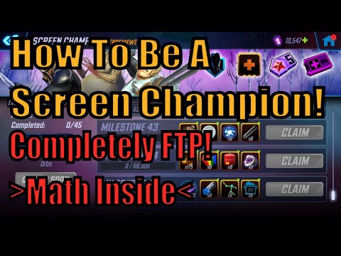 Beating Screen Champions Event Milestone COMPLETELY FTP! Marvel Strike Force