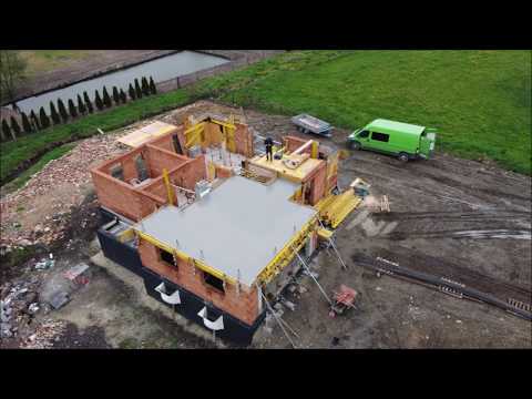 Projekt w Zefirantach G2P - Betonowanie stropu nad garażem oraz słupów i łuków.