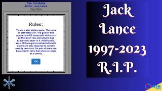 A Tribute To A Young Genius: Jack Lance (1997-2023)