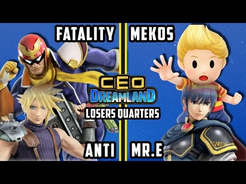 CEO Dreamland 2017 Smash 4 - FS | Fatality & IMT | ANTi Vs. Mekos & RvL | Mr. E SSB4 Doubles LQ