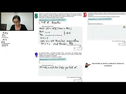 Evaluarea Națională la finalul clasei a 4 a, matematică, anul 2021