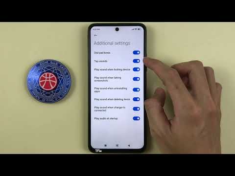 How to enable/disable touch sound on Xiaomi Redmi 12 Android 13