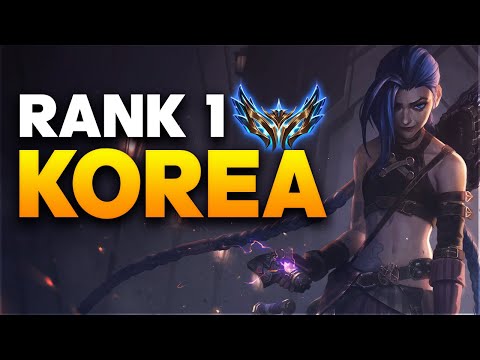 How this player hit Rank 1 Challenger Korea playing Jinx ADC