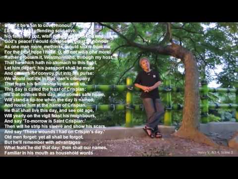 Shakespeare Recitals - Henry V - Act 4, Scene 3. 2016.05.22