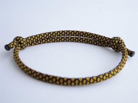 How to Make the Simplest „Overhand“ Sliding Knot Paracord Friendship Bracelet Tutorial